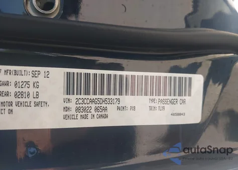 2013 Chrysler 300 Motown from USA, damaged, VIN 2C3CCAAG5DH533179